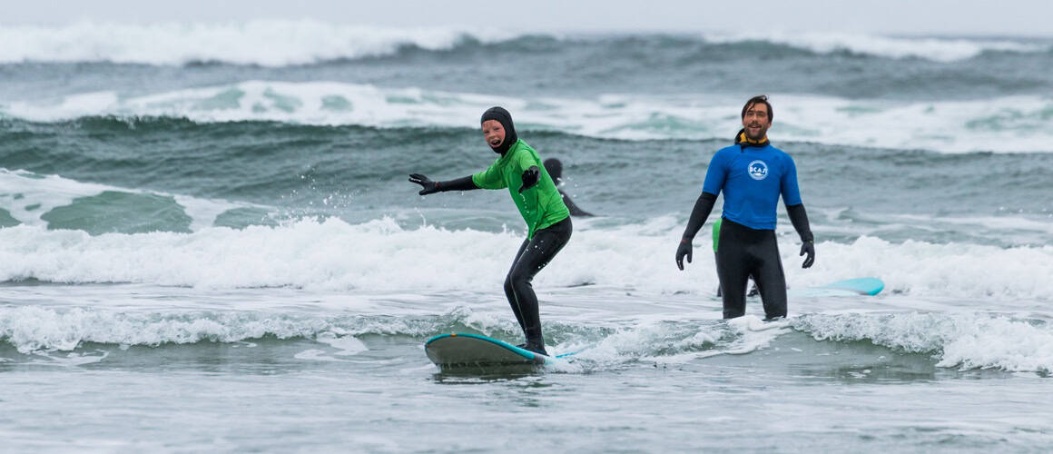 tofino surfing lessons for kids