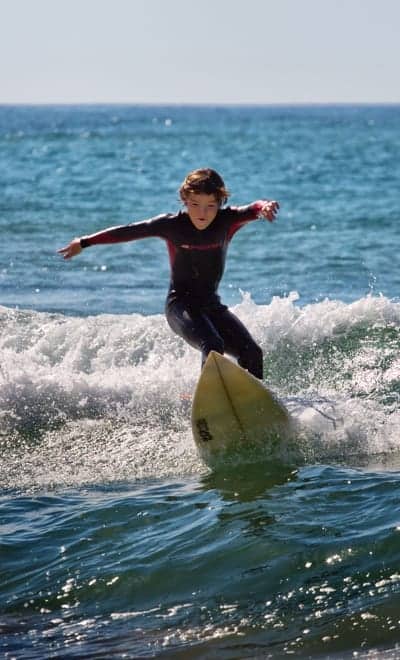 Kids surfing camp Vancouver Island BC