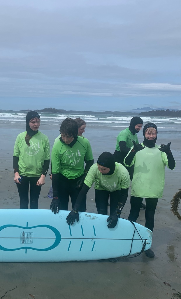 Kids surfing camp Vancouver Island BC