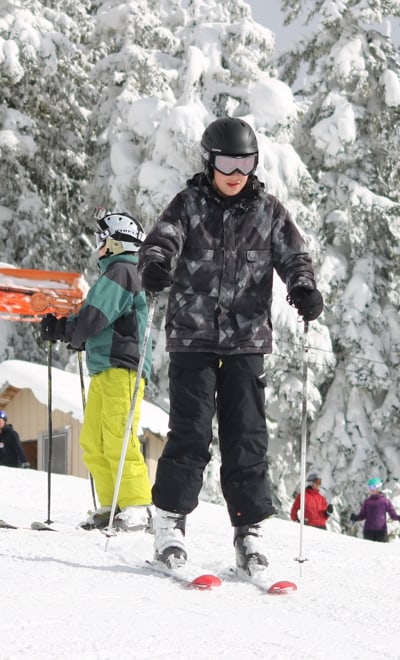 Mount Cain holiday ski lesson camp for kids