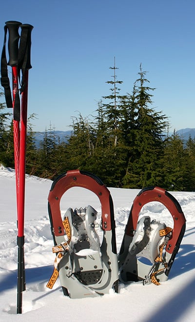 SnowVenture snowshoes poles strathcona park